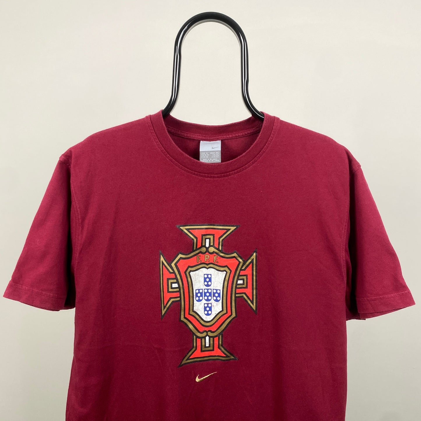 00s Nike Portugal Football T-Shirt Red XL