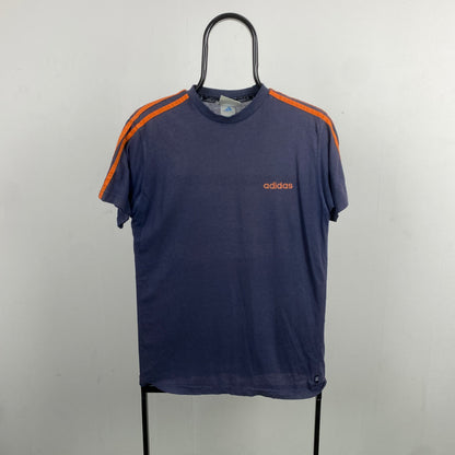 90s Adidas T-Shirt Blue Medium