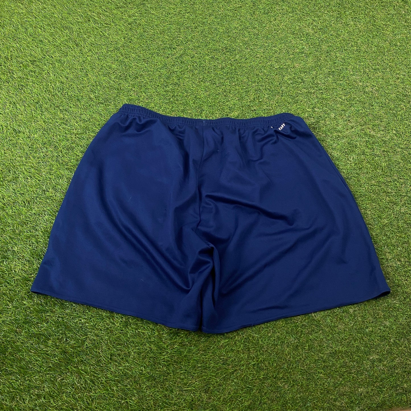 00s Adidas Football Shorts Blue Large