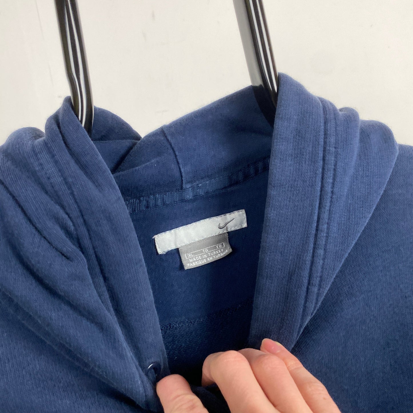 00s Nike Sleeveless Workout Hoodie Blue XL