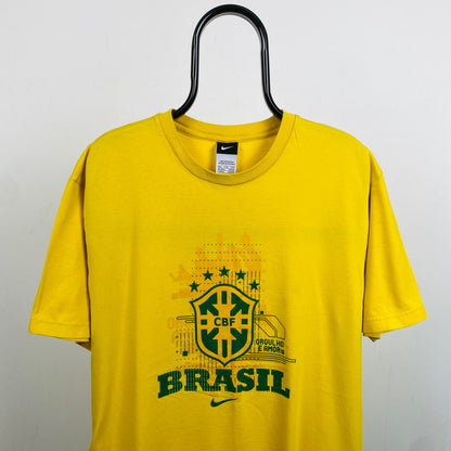00s Nike Brazil T-Shirt Yellow XXL