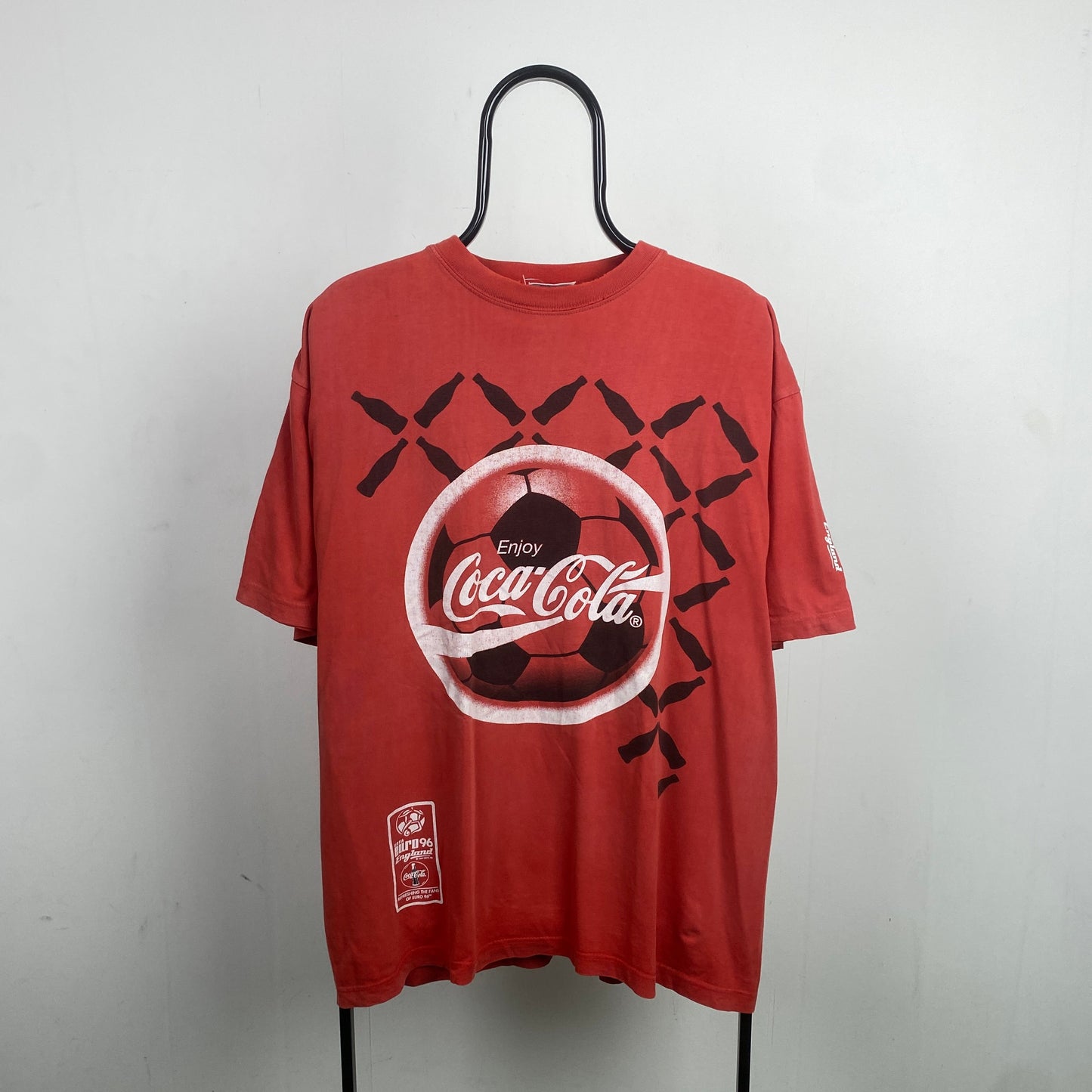 Retro Euro 96 Coca Cola T-Shirt Red XL
