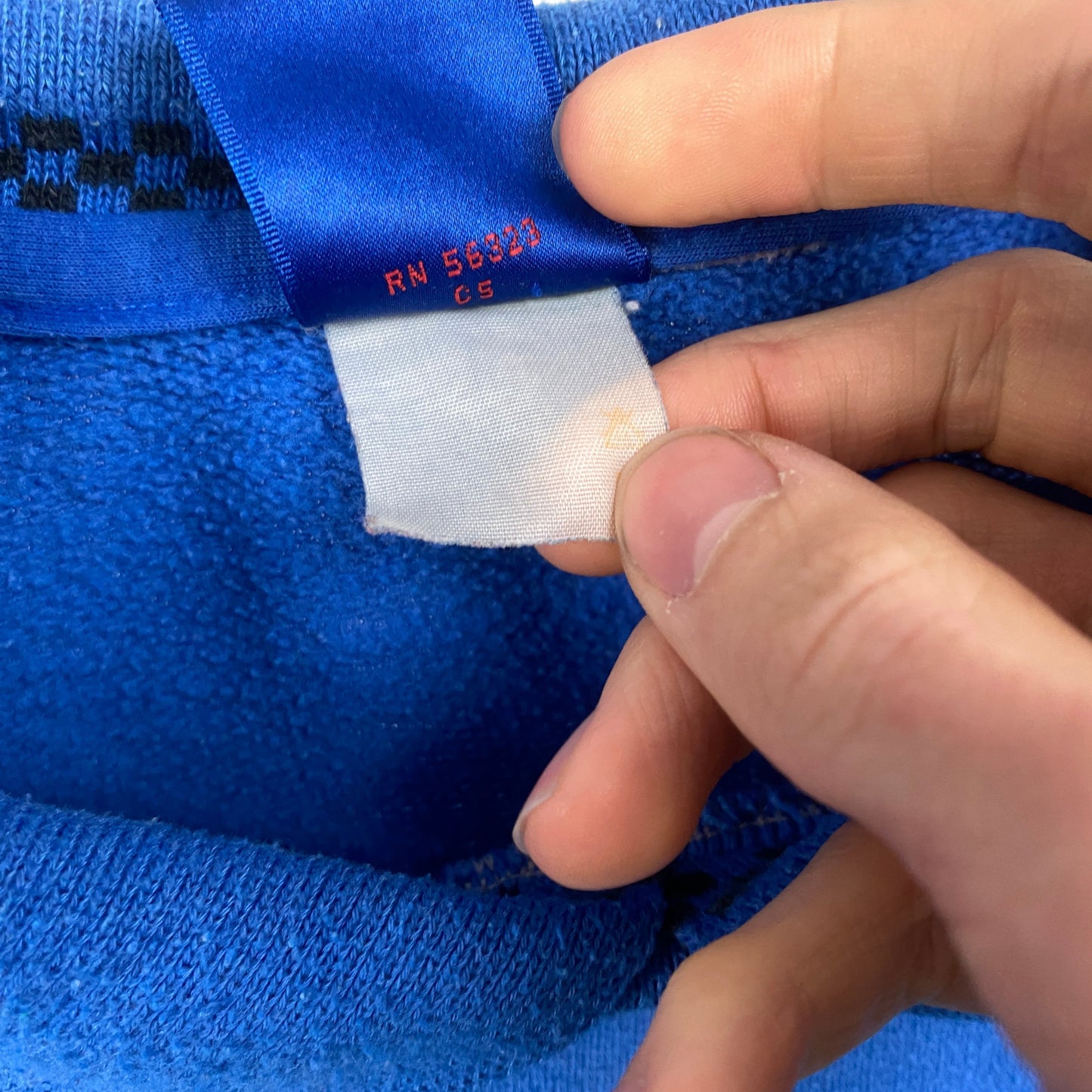 80s Nike John McEnroe Checkerboard Sweatshirt Blue Medium