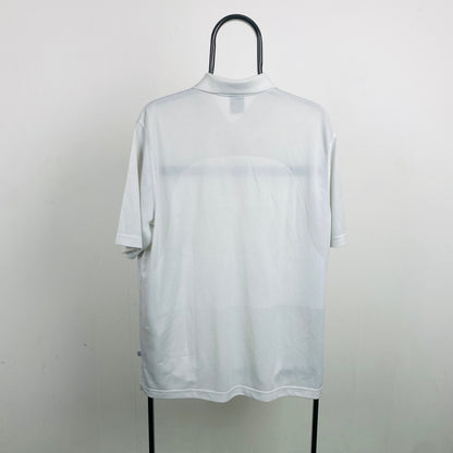 00s Nike Golf/Tennis Polo Shirt T-Shirt White XL