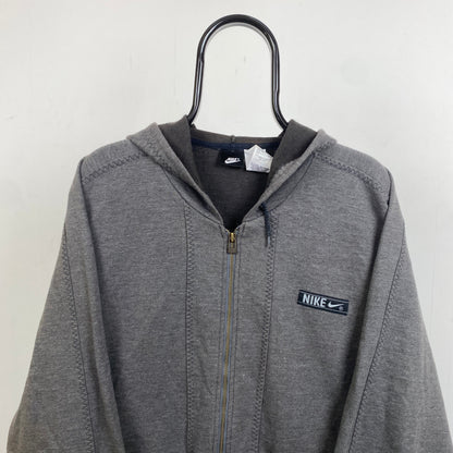 90s Nike Heavyweight Hoodie Grey Medium