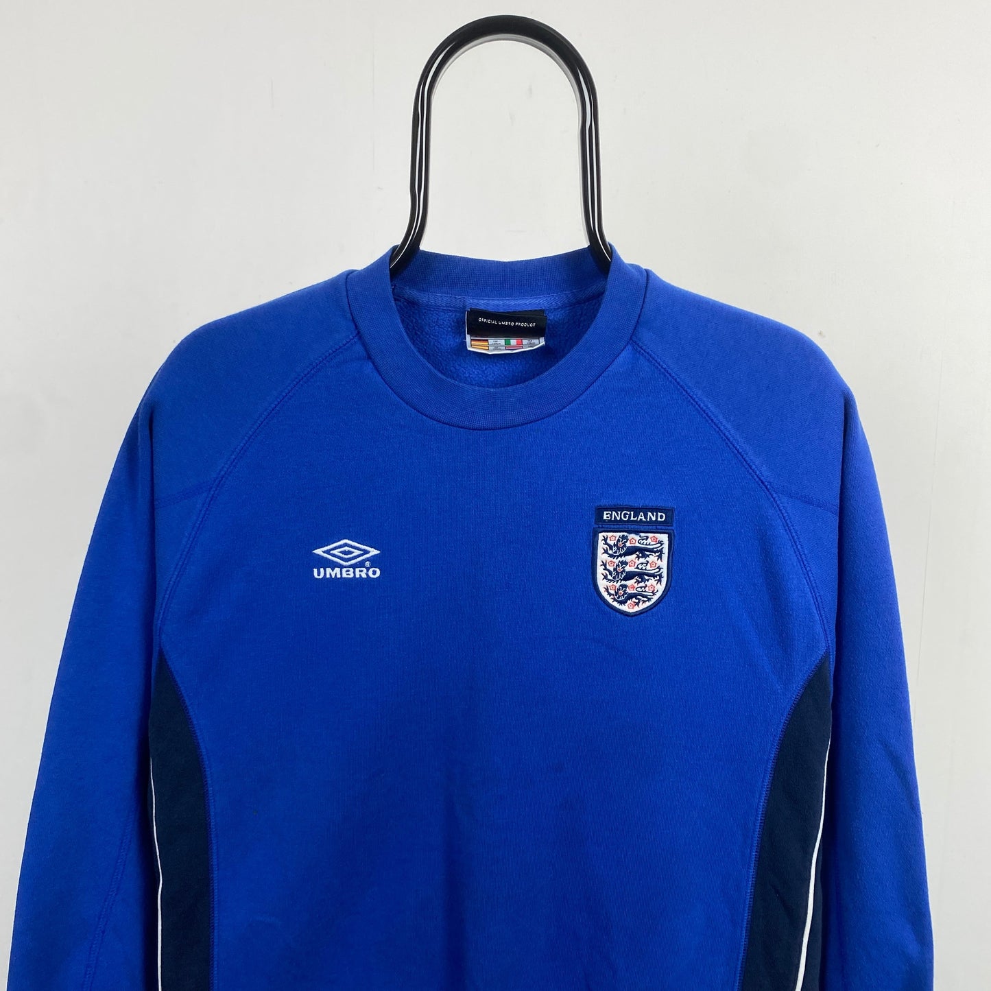 Retro Umbro England Sweatshirt Blue XS