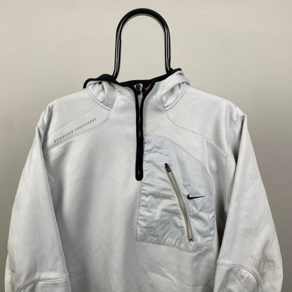 00s Nike Fleece Hoodie Grey Medium