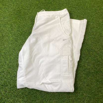 00s Nike Parachute Joggers White XL