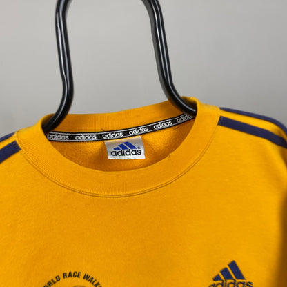 90s Adidas Sweatshirt Yellow XL