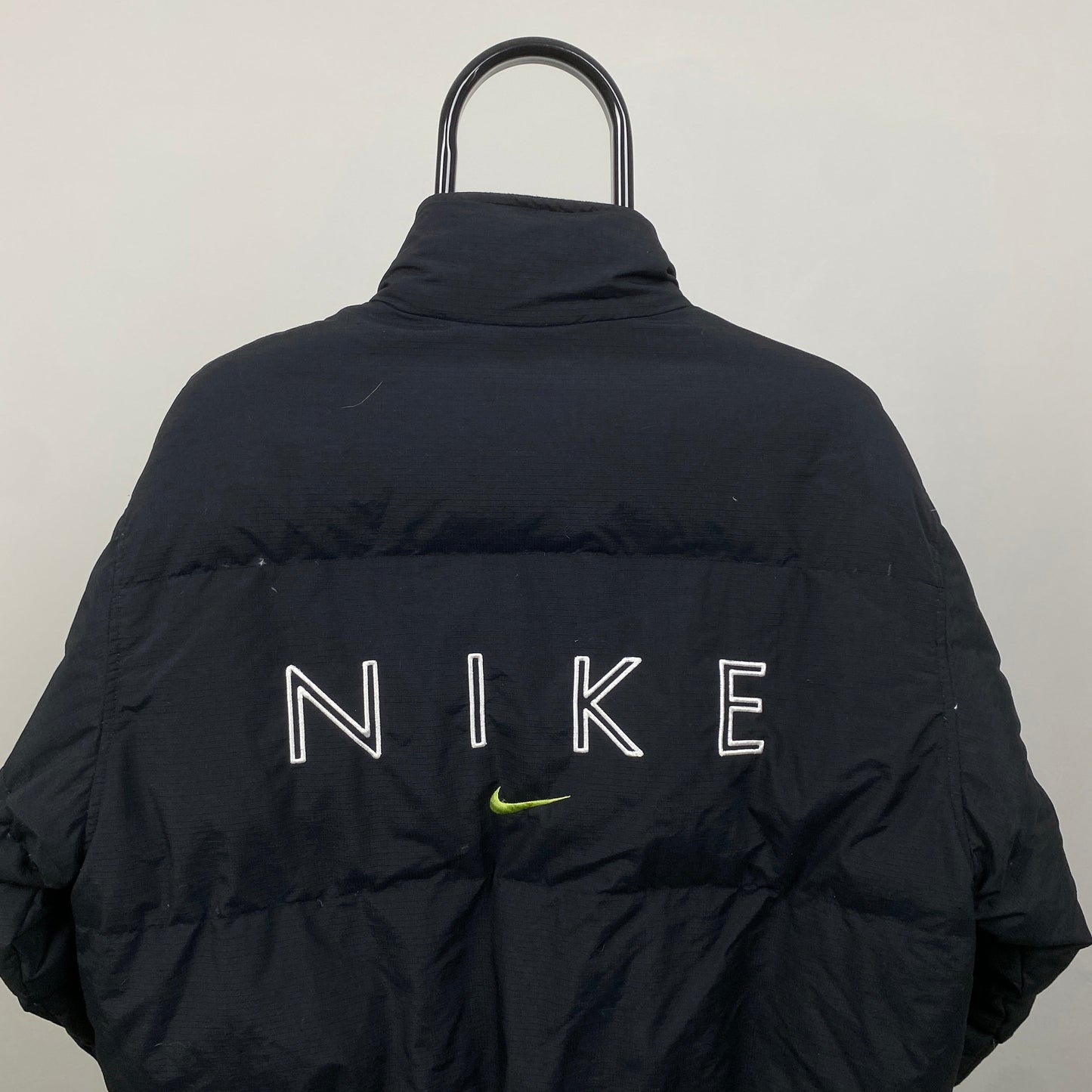 90s Nike Puffer Jacket Black Medium