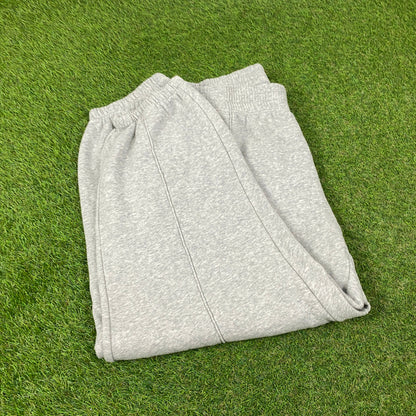 00s Nike Wide Leg Cotton Joggers Grey XXL