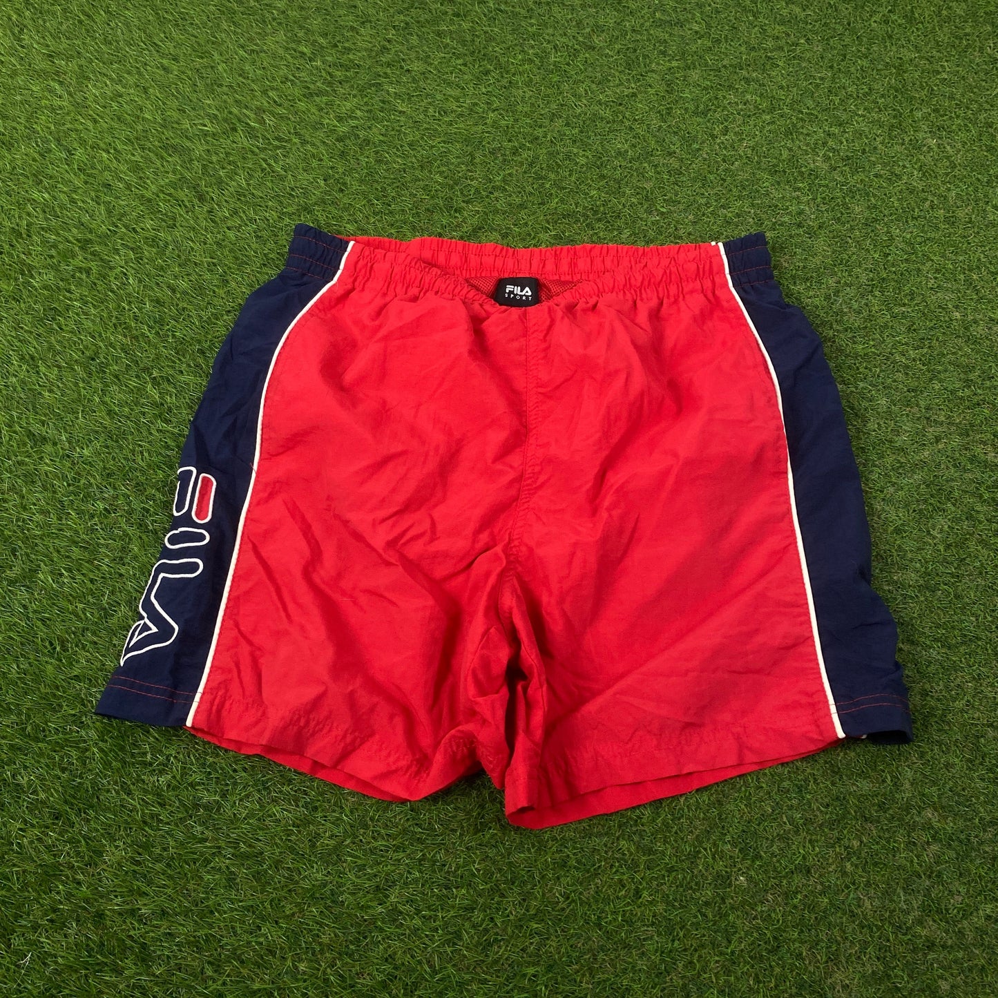 Retro Fila Shorts Red Medium