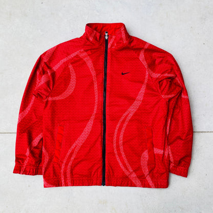 00s Nike Reversible Tn Air Windbreaker Jacket Red Small