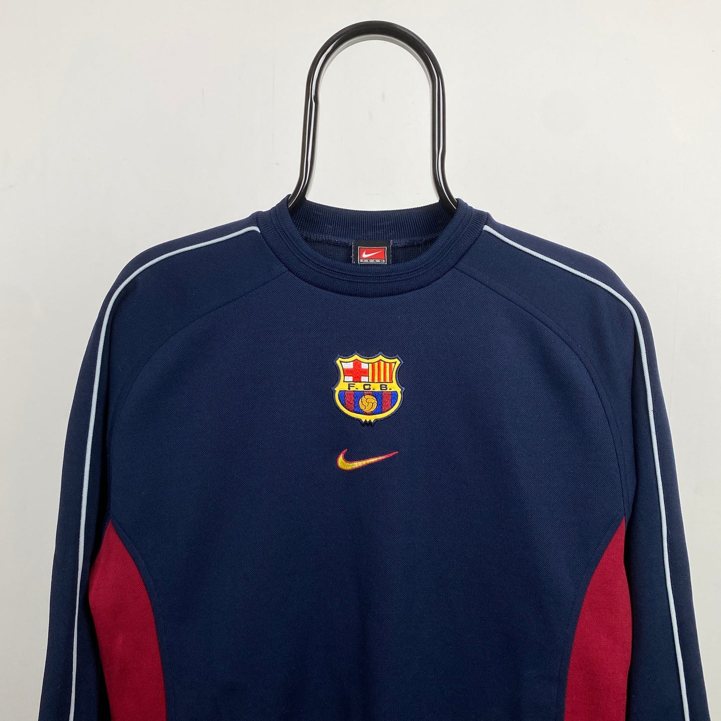 90s Nike Barcelona Sweatshirt Blue Small