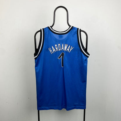 Retro Champion Orlando Magic Hardaway Basketball Vest T-Shirt Blue Small