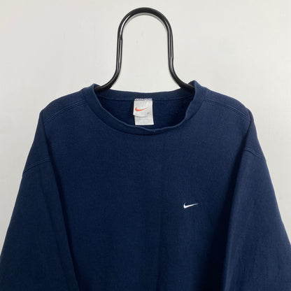 90s Nike Heavyweight Sweatshirt Blue XL
