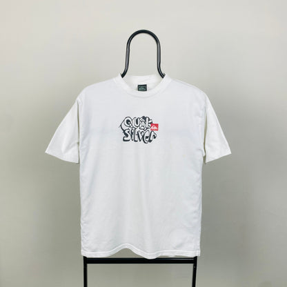 Retro Quiksilver T-Shirt White Small