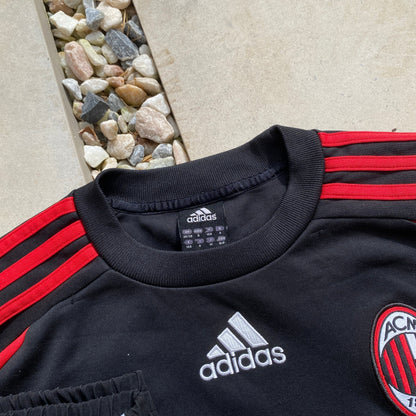 2001/02 Adidas AC Milan Sweatshirt Red Small