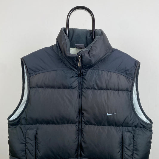 00s Nike Puffer Gilet Jacket Grey Large