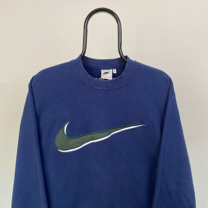 90s Nike Sweatshirt Blue Medium