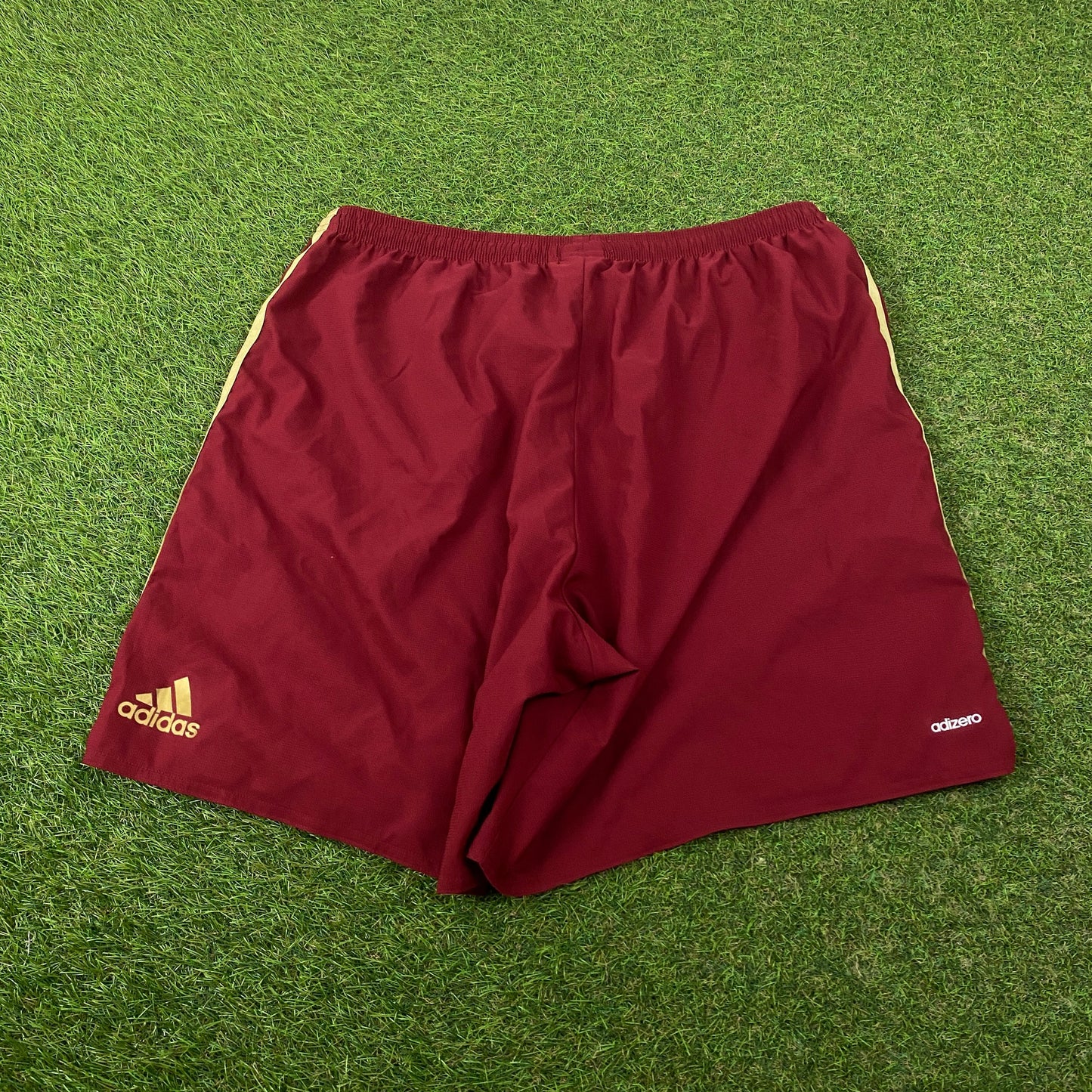 00s Adidas Football Shorts Red XL