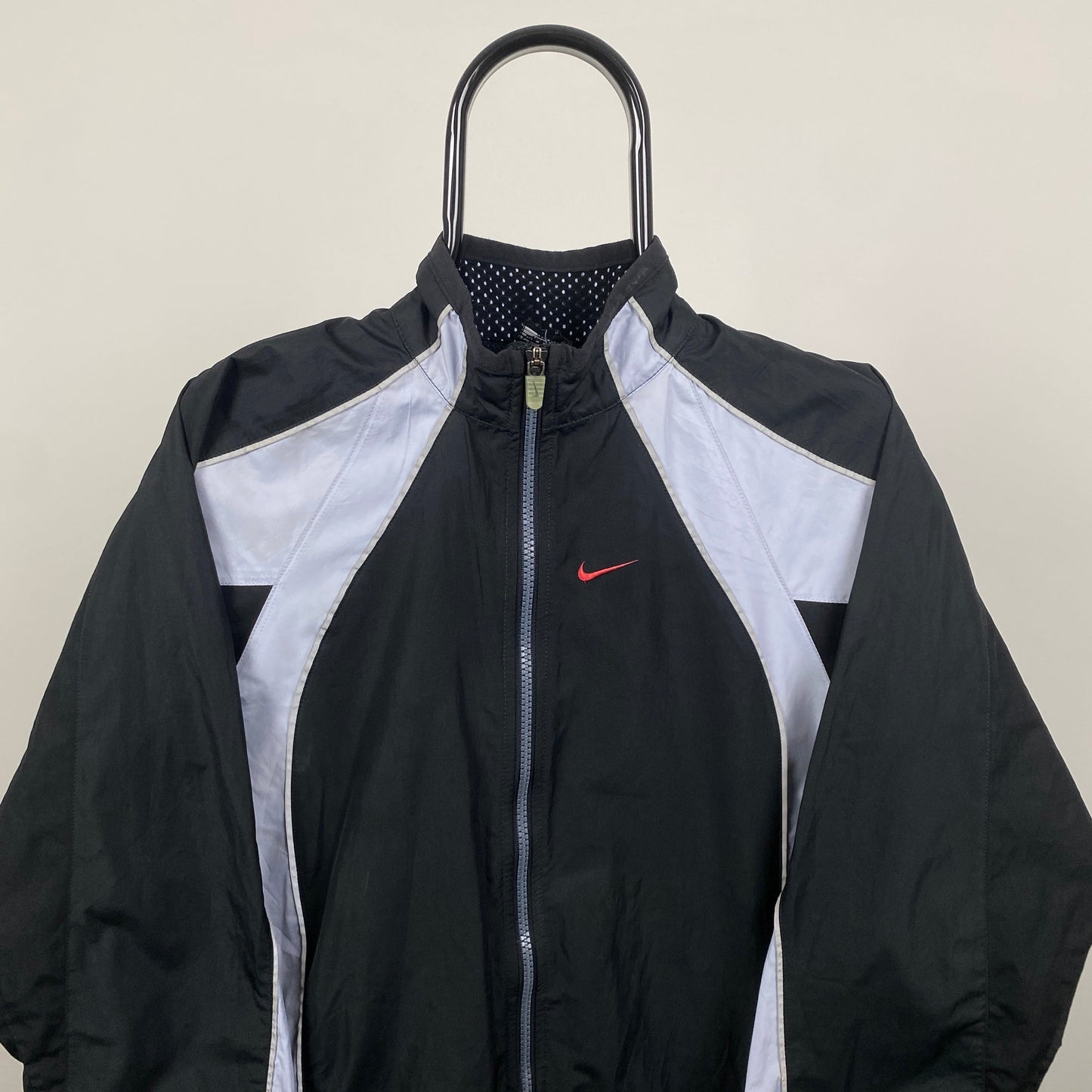 00s Nike Windbreaker Jacket Black Small