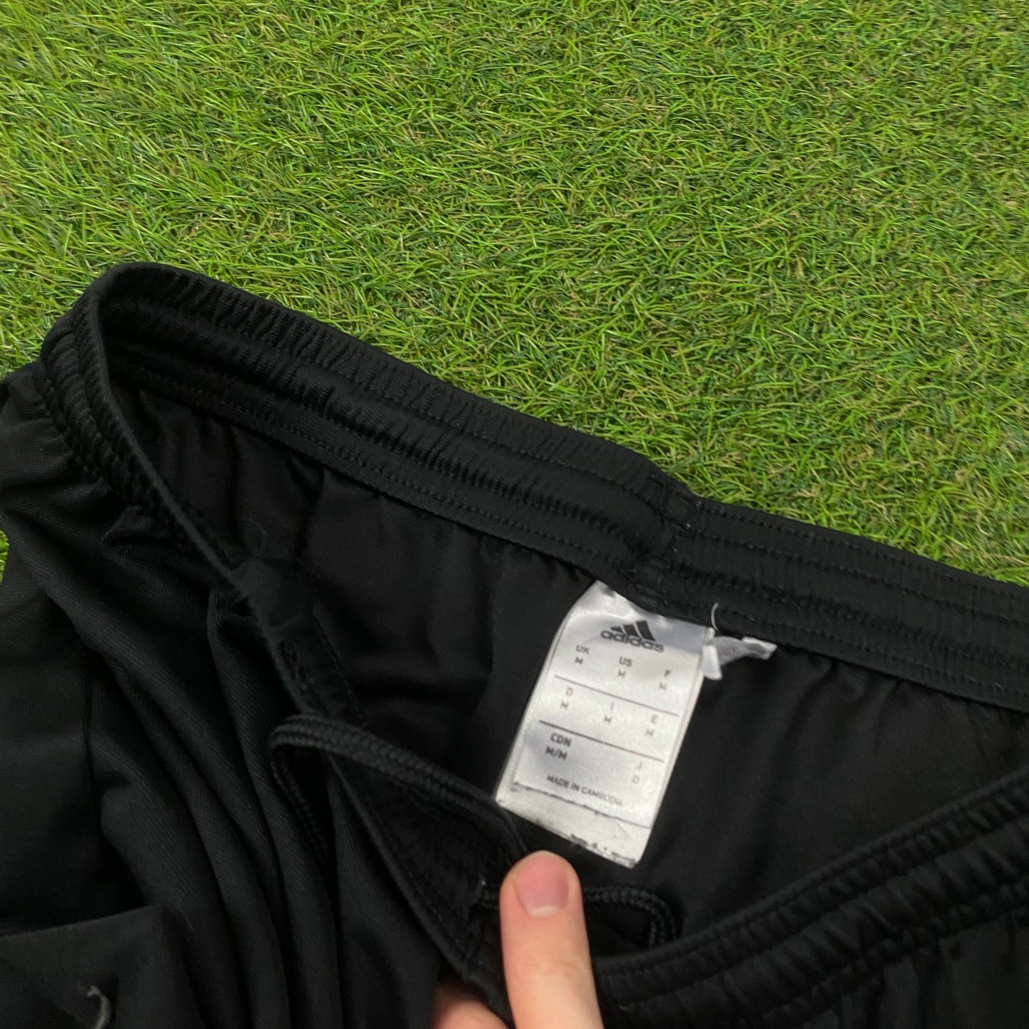 00s Adidas Football Shorts Black Medium