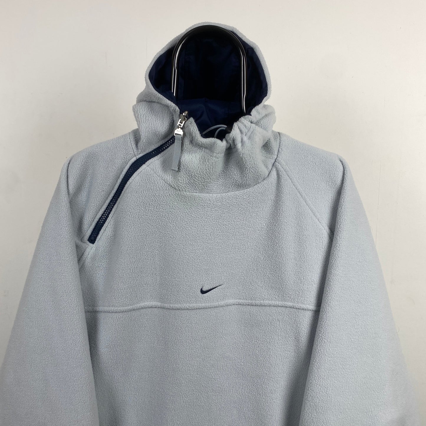00s Nike Reversible Sidewinder Fleece Coat Jacket Blue Small