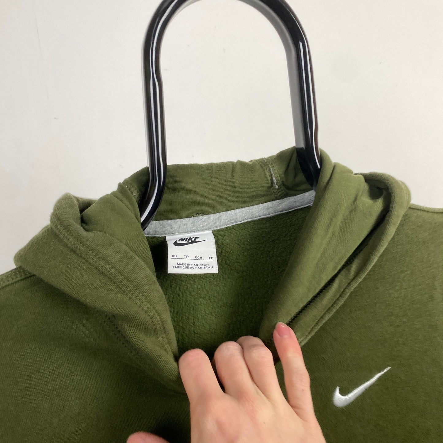 00s Nike Hoodie Green XS