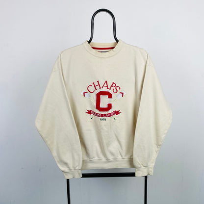 Retro Chaps Ralph Lauren Sweatshirt Brown Small