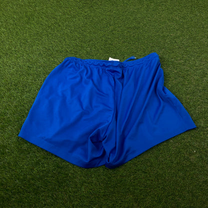 00s Nike Football Shorts Blue Large
