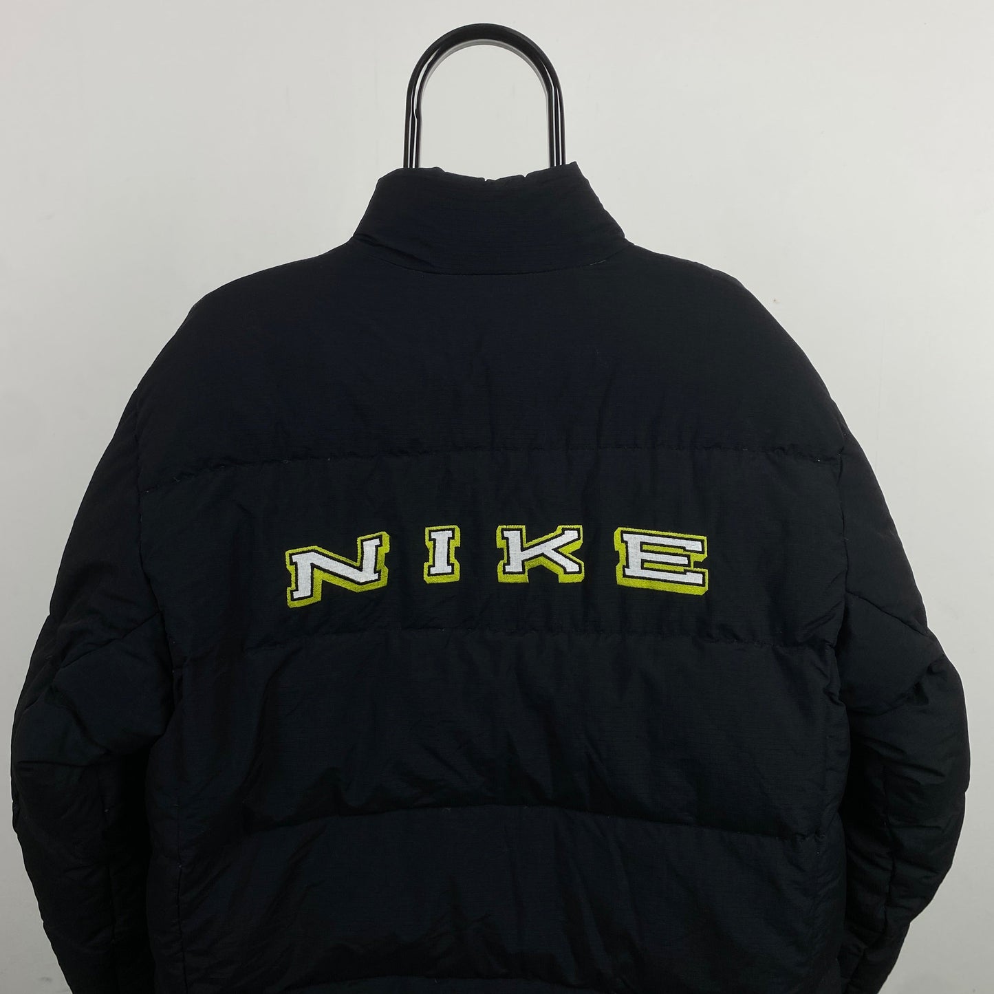 90s Nike Reversible Puffer Jacket Black Medium