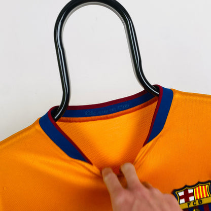 00s Nike Barcelona Football Shirt T-Shirt Orange Large