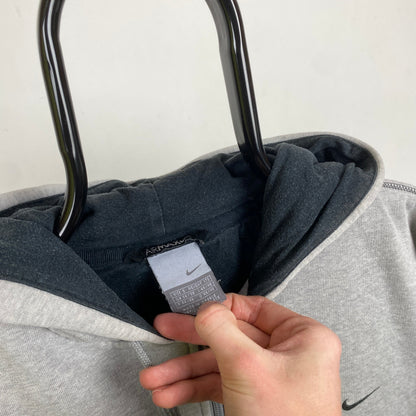 00s Nike Air Max Contrast Stitch Hoodie Grey Small