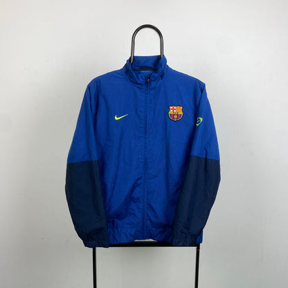 90s Nike Barcelona Windbreaker Jacket Blue Small