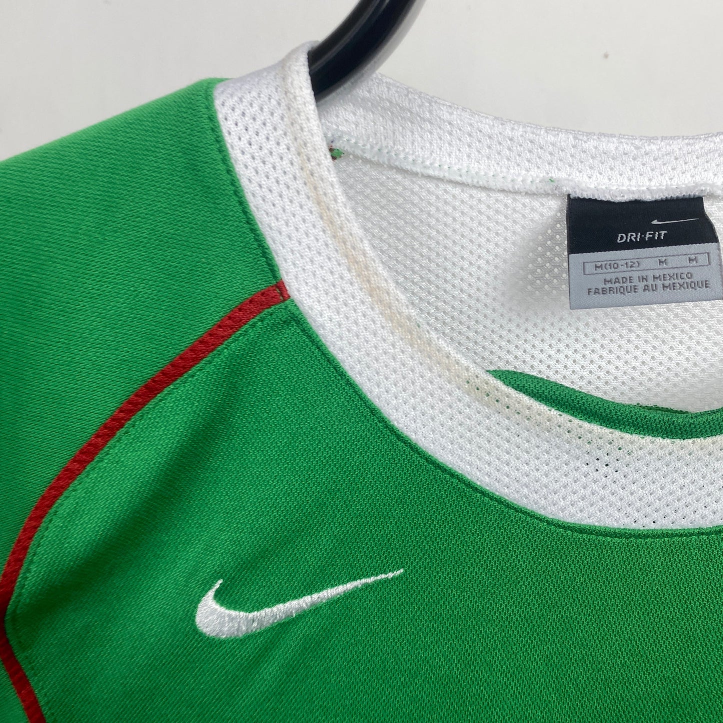 00s Nike Mexico Football Shirt T-Shirt Green Medium