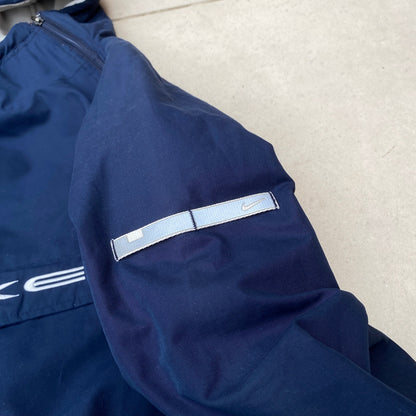 90s Nike Reversible Sidewinder Fleece Jacket Brown Blue Medium
