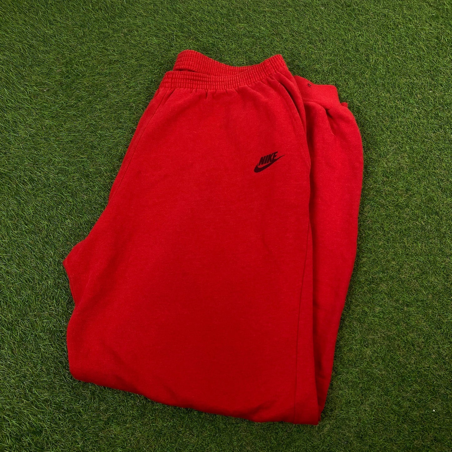 80s Nike Cotton Joggers Red XL