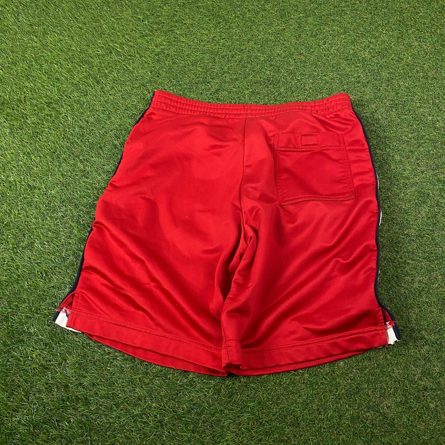 Retro Kappa Logo Taping Shorts Red Medium
