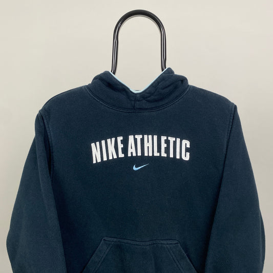 00s Nike Centre Swoosh Hoodie Blue XS