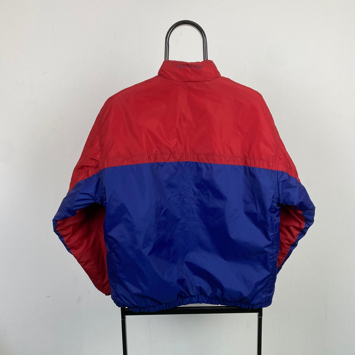 90s Nike Reversible Puffer Jacket Red Blue Small