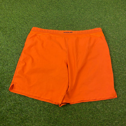 00s Nike Netherlands Football Shorts Orange XL