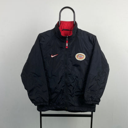 90s Nike Reversible PSV Coat Jacket Black Small