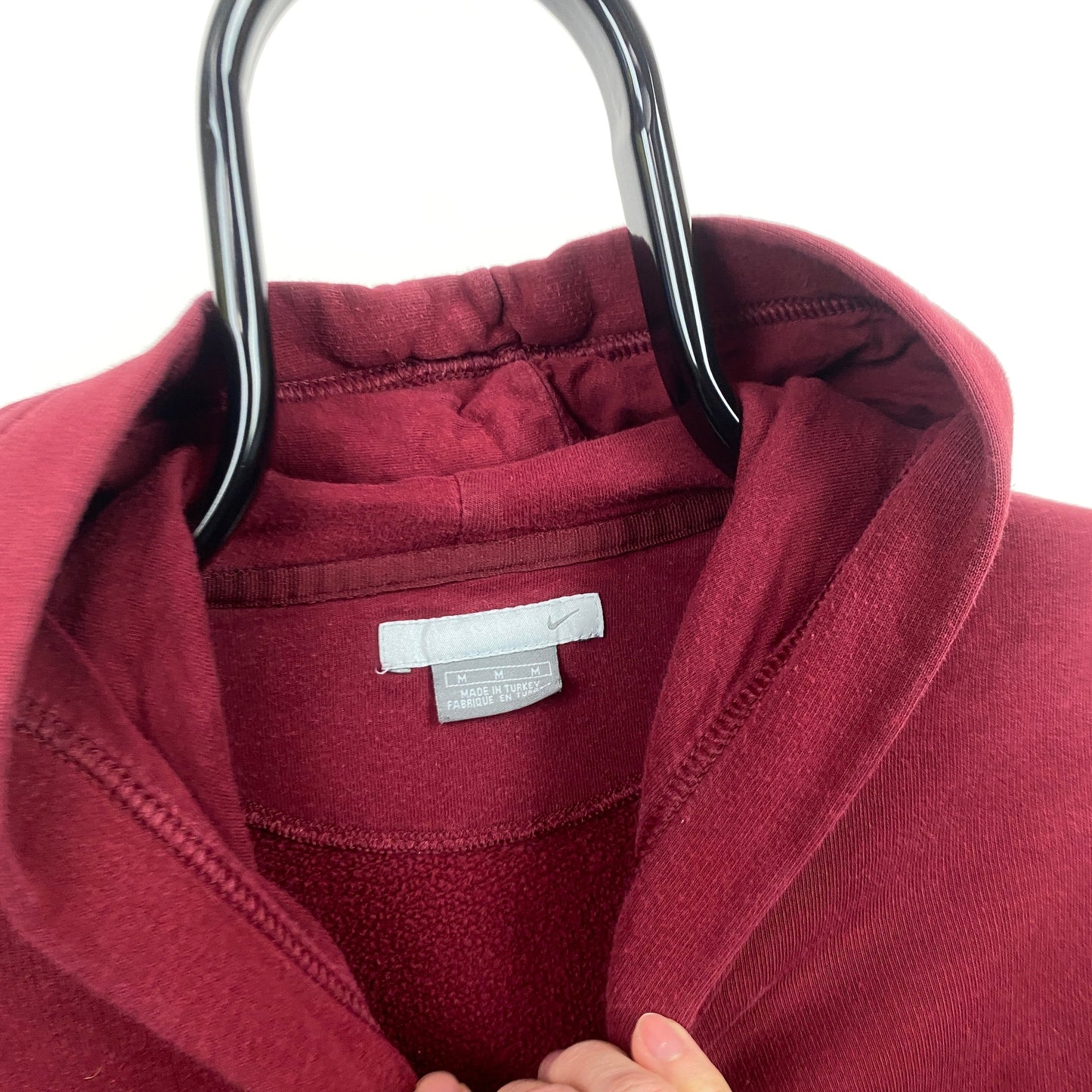 00s Nike Heavyweight Hoodie Red Medium