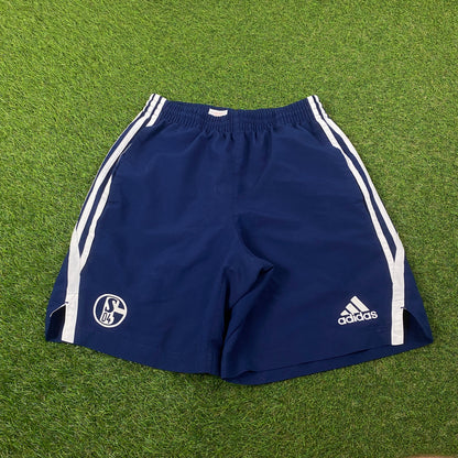 00s Adidas Schalke Football Shorts Blue XL