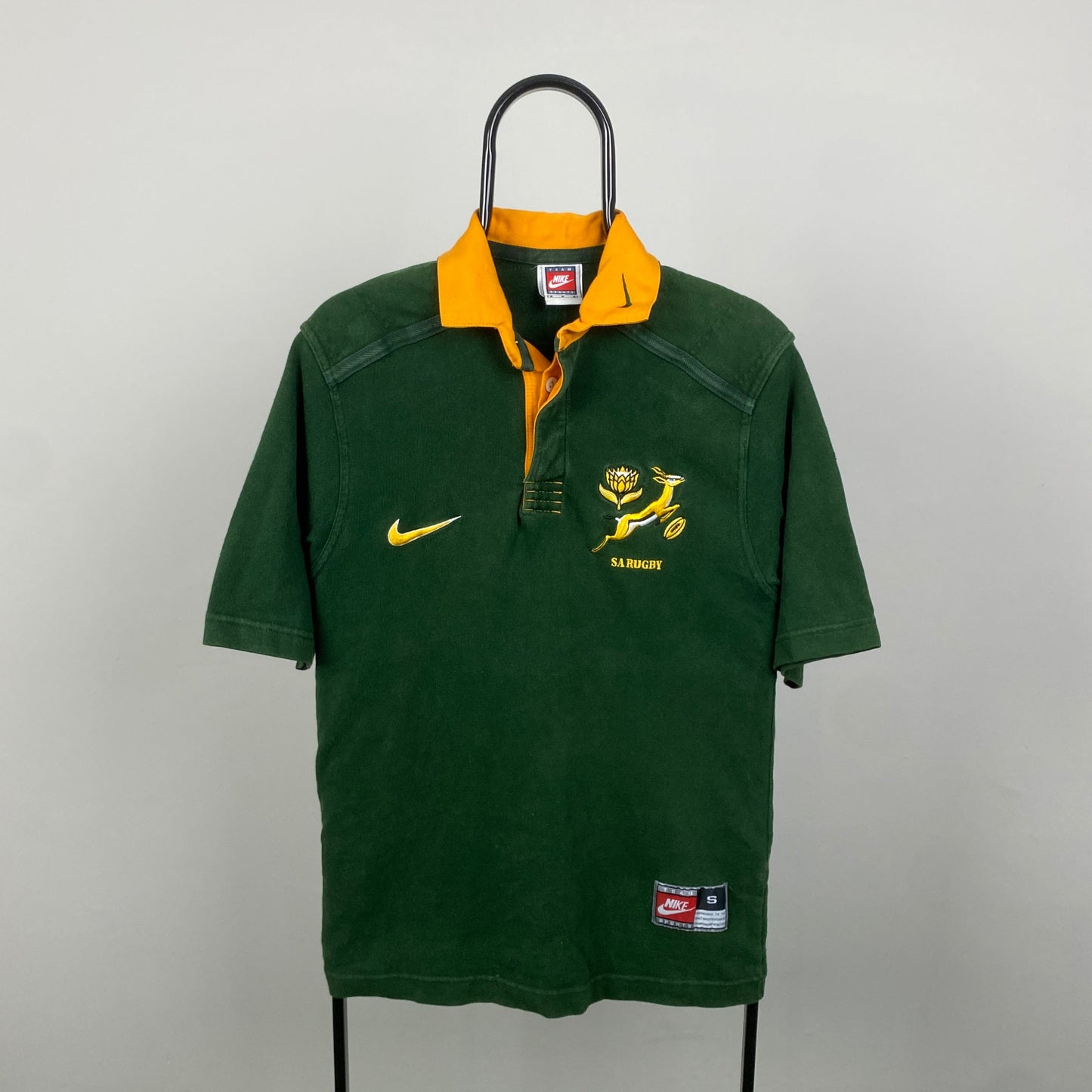 90s Nike South Africa Rugby T-Shirt Green Small