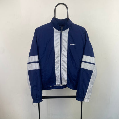 90s Nike Windbreaker Jacket Blue Medium