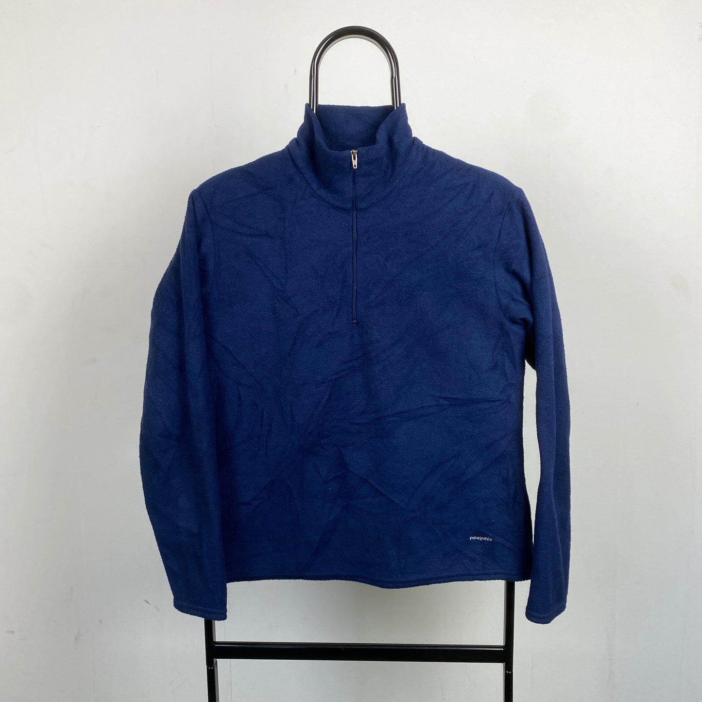 Retro Patagonia Capilene Fleece Sweatshirt Blue Small