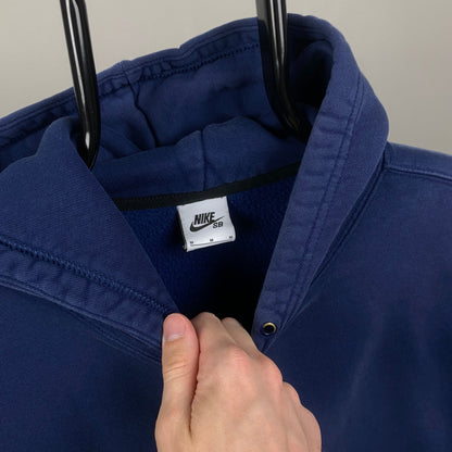 00s Nike Sb Court Hoodie Blue Medium