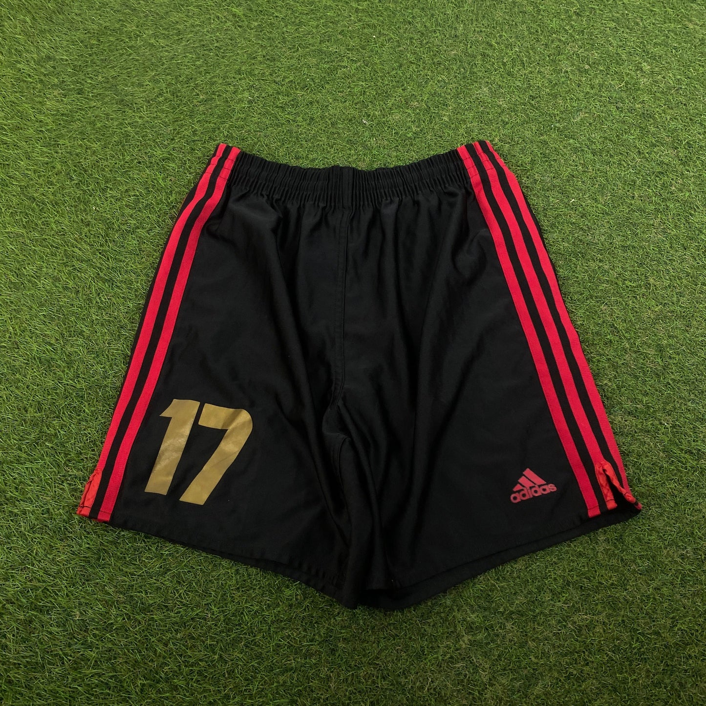 90s Adidas Football Shorts Black Small